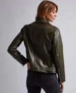 Classic Biker Leather Jacket for Women