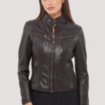 Classics Front Pocket Brown Leather Jacket