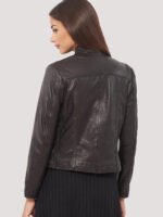 Classics Front Pocket Brown Leather Jacket