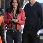 Courteney Cox Red Leather Jacket