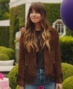 Dakota Johnson High Note Suede Leather Jacket