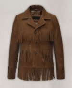 Dakota Johnson High Note Suede Leather Jacket