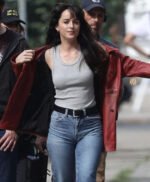 Dakota Johnson Madame Leather Coat