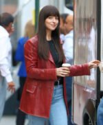Dakota Johnson Madame Leather Coat