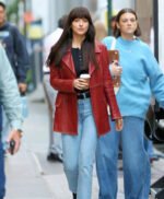 Dakota Johnson Madame Leather Coat