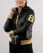 David Puddy Inspired 8 Ball Men and Women Leather Jacket