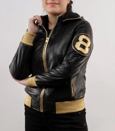 David Puddy Inspired 8 Ball Men and Women Leather Jacket