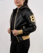David Puddy Inspired 8 Ball Men and Women Leather Jacket