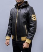 David Puddy Inspired 8 Ball Men and Women Leather Jacket