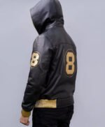 David Puddy Inspired 8 Ball Men and Women Leather Jacket