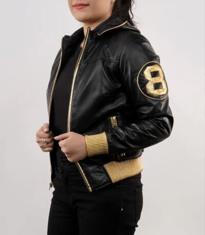 David Puddy Inspired 8 Ball Men and Women Leather Jacket