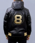 David Puddy Inspired 8 Ball Men and Women Leather Jacket