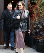 Diane Lane Black Stylish Leather Jacket