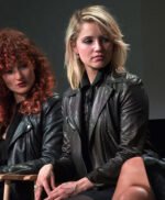 Dianna Agron Leather Jacket
