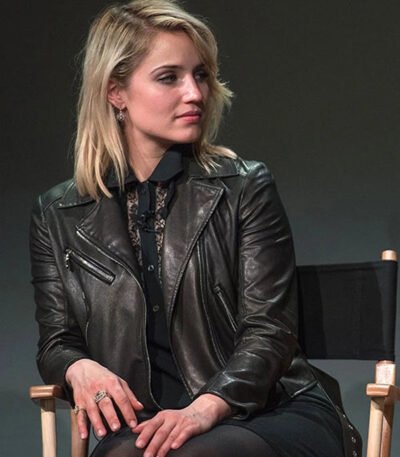 Dianna Agron Leather Jacket