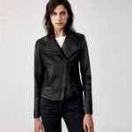 Dinah Leather Jacket in Black