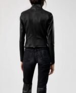 Dinah Leather Jacket in Black