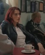 Dua Lipa Training Season Black Leather Blazer