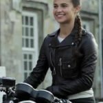 Elegant Alicia Vikander Tomb Raider Leather Jacket