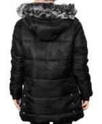 Ella Womens Black Puffer Coat