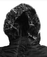 Ella Womens Black Puffer Coat