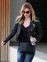 Ellen Pompeo Black Leather Jacket
