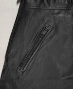 Emilia Clarke Black Leather Skirt