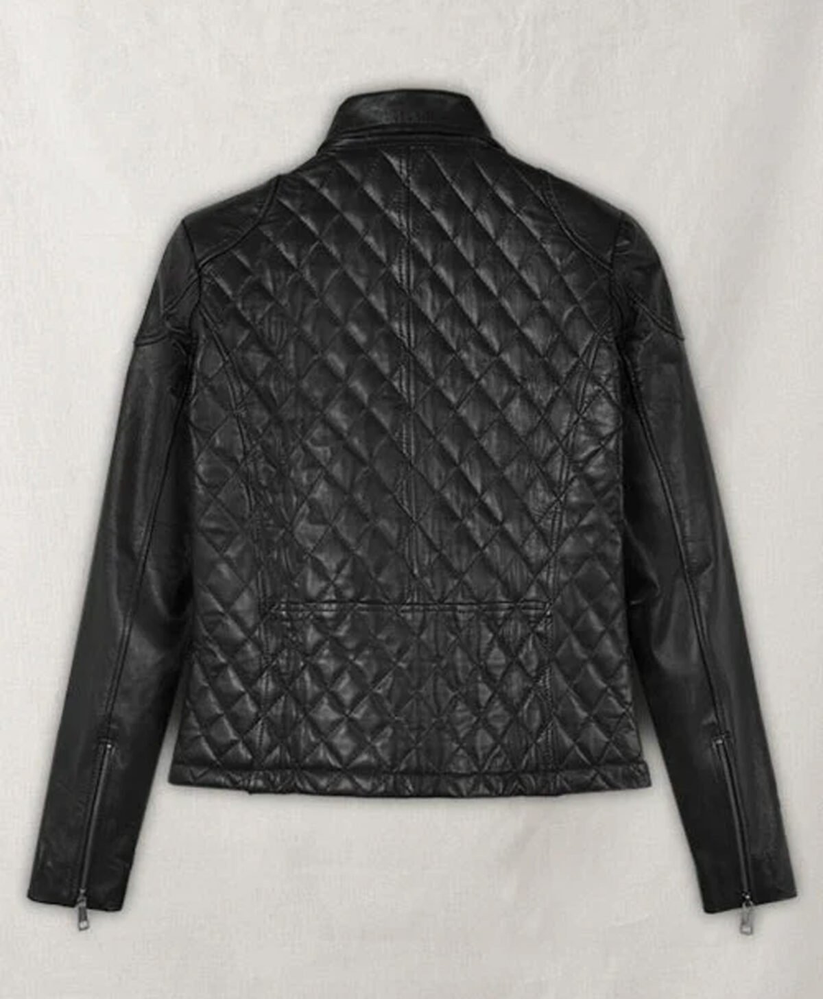 Emily Blunt Black Leather Jacket