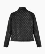 Emily Blunt Black Leather Jacket