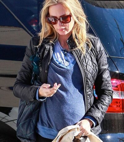 Emily Blunt Black Leather Jacket