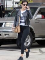 Emma Stone Malibu Black Leather Jacket