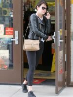 Emma Stone Malibu Black Leather Jacket