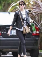 Emma Stone Malibu Black Leather Jacket