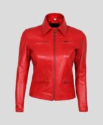 Emma Swan Red Leather Jacket
