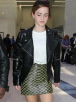 Emma Watson Black Leather Jacket