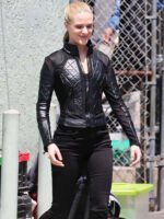 Evan Rachel Wood Westworld Black Leather Jacket