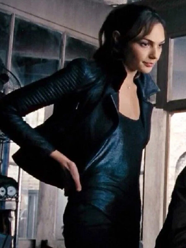 Fast and Furious 6 Gal Gadot Dons Leather Jacket
