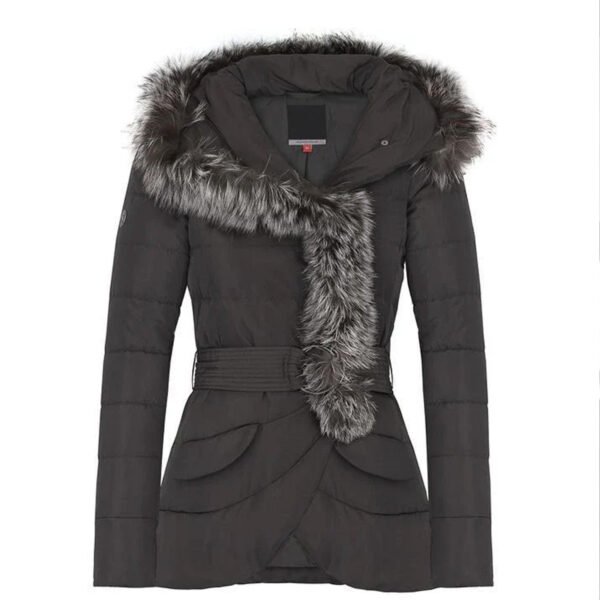 Faux Fur Hood Wind Coat Ladies Winter Down Jacket
