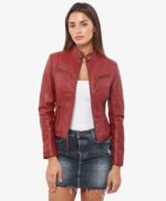Fit Leather Jacket for Women Body