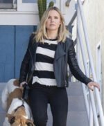 Kristen Bell Veronica Mars S04 Black Leather Jacket
