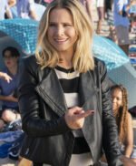 Kristen Bell Veronica Mars S04 Black Leather Jacket