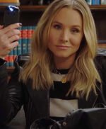 Kristen Bell Veronica Mars S04 Black Leather Jacket