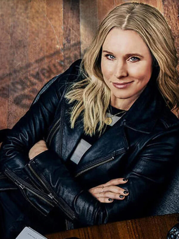 Kristen Bell Veronica Mars S04 Black Leather Jacket