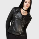 Night Wrath Black Biker Leather Jacket