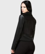 Night Wrath Black Biker Leather Jacket