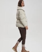 Women White Wind breaker Jacket