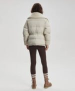 Women White Wind breaker Jacket