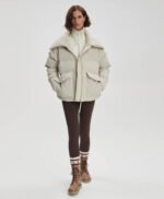 Women White Wind breaker Jacket