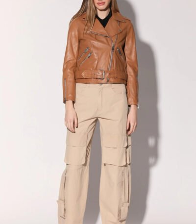Allison Camel Leather Jacket