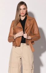 Allison Camel Leather Jacket